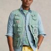 Gilet utilitaire chino Ralph Lauren Mint pour homme Gilet utilitaire chino Ralph Lauren Mint pour homme