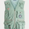 Gilet utilitaire chino Ralph Lauren Mint pour homme Gilet utilitaire chino Ralph Lauren Mint pour homme