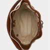 Grand sac à main Andie en paille Ralph Lauren pour femme, naturel/noir/bronzé Lauren