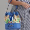 Grand sac à main Andie Ralph Lauren pour femme, kaki/bleu Nouvelle-Angleterre, monogramme Grand sac à main Andie Ralph Lauren pour femme, kaki/bleu Nouvelle-Angleterre, monogramme