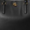 Grands sacs cartable Marcy en cuir noir Ralph Lauren pour femme Grands sacs cartable Marcy en cuir noir Ralph Lauren pour femme