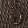 Grands sacs fourre-tout Bellport en paille et cuir Ralph Lauren pour femme en chocolat