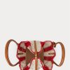 Grands sacs fourre-tout Bellport tissés à rayures Ralph Lauren pour femme Ruby/Natural Grands sacs fourre-tout Bellport tissés à rayures Ralph Lauren pour femme Ruby/Natural