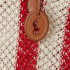 Grands sacs fourre-tout Bellport tissés à rayures Ralph Lauren pour femme Ruby/Natural Grands sacs fourre-tout Bellport tissés à rayures Ralph Lauren pour femme Ruby/Natural
