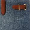 Grands sacs fourre-tout Devyn en denim à finitions en cuir pour femme Ralph Lauren, couleur indigo délavé/Lauren Grands sacs fourre-tout Devyn en denim à finitions en cuir pour femme Ralph Lauren, couleur indigo délavé/Lauren