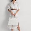 Grands sacs fourre-tout Devyn en toile à œillets Ralph Lauren pour femme, blanc/blanc Grands sacs fourre-tout Devyn en toile à œillets Ralph Lauren pour femme, blanc/blanc