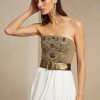 Haut bustier en coton orné Cailin de Ralph Lauren pour femme