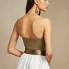 Haut bustier en coton orné Cailin de Ralph Lauren pour femme