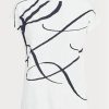 Hauts blancs en coton mélangé à imprimé logo Ralph Lauren pour femme