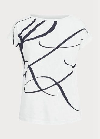 Hauts blancs en coton mélangé à imprimé logo Ralph Lauren pour femme