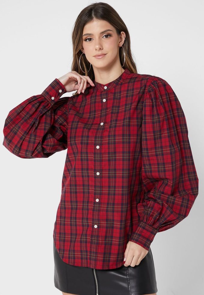 Hauts boutonnés rouges Ralph Lauren pour femmes