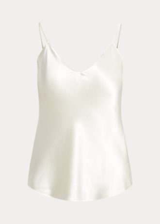Hauts caraco en soie crème Ralph Lauren pour femme
