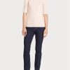 Hauts à col bateau en coton rose Ralph Lauren pour femme