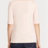 Hauts à col bateau en coton rose Ralph Lauren pour femme