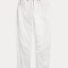 Jean carotte blanc Ralph Lauren pour femme
