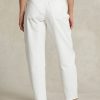 Jean carotte blanc Ralph Lauren pour femme