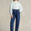 Jean de jogging bleu marine Ralph Lauren Paperbag pour femme Jean de jogging bleu marine Ralph Lauren Paperbag pour femme
