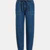 Jean de jogging bleu marine Ralph Lauren Paperbag pour femme Jean de jogging bleu marine Ralph Lauren Paperbag pour femme