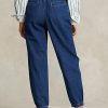 Jean de jogging bleu marine Ralph Lauren Paperbag pour femme Jean de jogging bleu marine Ralph Lauren Paperbag pour femme