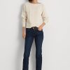 Jean droit taille basse Ralph Lauren bleu marine pour femme Jean droit taille basse Ralph Lauren bleu marine pour femme