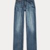 Jean droit taille haute bleu Ralph Lauren pour femme Jean droit taille haute bleu Ralph Lauren pour femme
