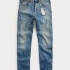 Jean Ralph Lauren bleu stretch vintage coupe droite pour femme Jean Ralph Lauren bleu stretch vintage coupe droite pour femme