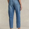 Jean Ralph Lauren Cambree en jersey bleu marine pour femme