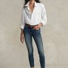 Jean skinny court Tompkins Ralph Lauren indigo foncé pour femme