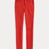 Jean skinny taille haute Ralph Lauren Tompkins rouge pour femme