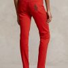 Jean skinny taille haute Ralph Lauren Tompkins rouge pour femme