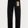 Jean slim noir Ralph Lauren pour homme avec lisière noir sur noir Jean slim noir Ralph Lauren pour homme avec lisière noir sur noir