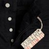 Jean slim noir Ralph Lauren pour homme avec lisière noir sur noir Jean slim noir Ralph Lauren pour homme avec lisière noir sur noir
