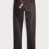 Jean slim Ralph Lauren pour homme, coupe étroite, noir, effet rincé à la résine