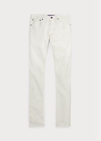 Jean slim stretch blanc Ralph Lauren pour homme
