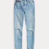 Jean slim taille haute Callen de Ralph Lauren pour femme AZURE Jean slim taille haute Callen de Ralph Lauren pour femme AZURE