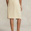 Jupe portefeuille en lin beige Ralph Lauren pour femme