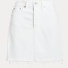 Jupes crayon en denim blanches Ralph Lauren pour femmes