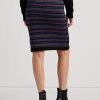 Jupes crayon multicolores en coton mélangé Fair Isle Ralph Lauren pour femme