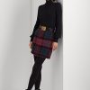 Jupes crayon multicolores en mohair à carreaux Ralph Lauren pour femmes