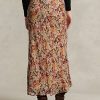Jupes en georgette froissée à fleurs Ralph Lauren pour femmes Jupes en georgette froissée à fleurs Ralph Lauren pour femmes