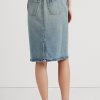 Jupes en jean bleu clair Ralph Lauren pour femmes Jupes en jean bleu clair Ralph Lauren pour femmes