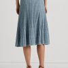 Jupes en tricot de lin et de coton bleu Ralph Lauren pour femme