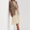 Jupes en tricot lin-coton crème Ralph Lauren pour femme
