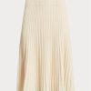 Jupes en tricot lin-coton crème Ralph Lauren pour femme