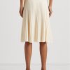 Jupes en tricot lin-coton crème Ralph Lauren pour femme