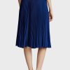 Jupes mi-longues plissées bleues Ralph Lauren pour femmes Jupes mi-longues plissées bleues Ralph Lauren pour femmes