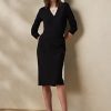 Jupes noires en crêpe de laine extensible Ralph Lauren Cindy pour femmes Jupes noires en crêpe de laine extensible Ralph Lauren Cindy pour femmes