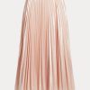 Jupes plissées en mousseline métallisée rose Ralph Lauren pour femmes Jupes plissées en mousseline métallisée rose Ralph Lauren pour femmes