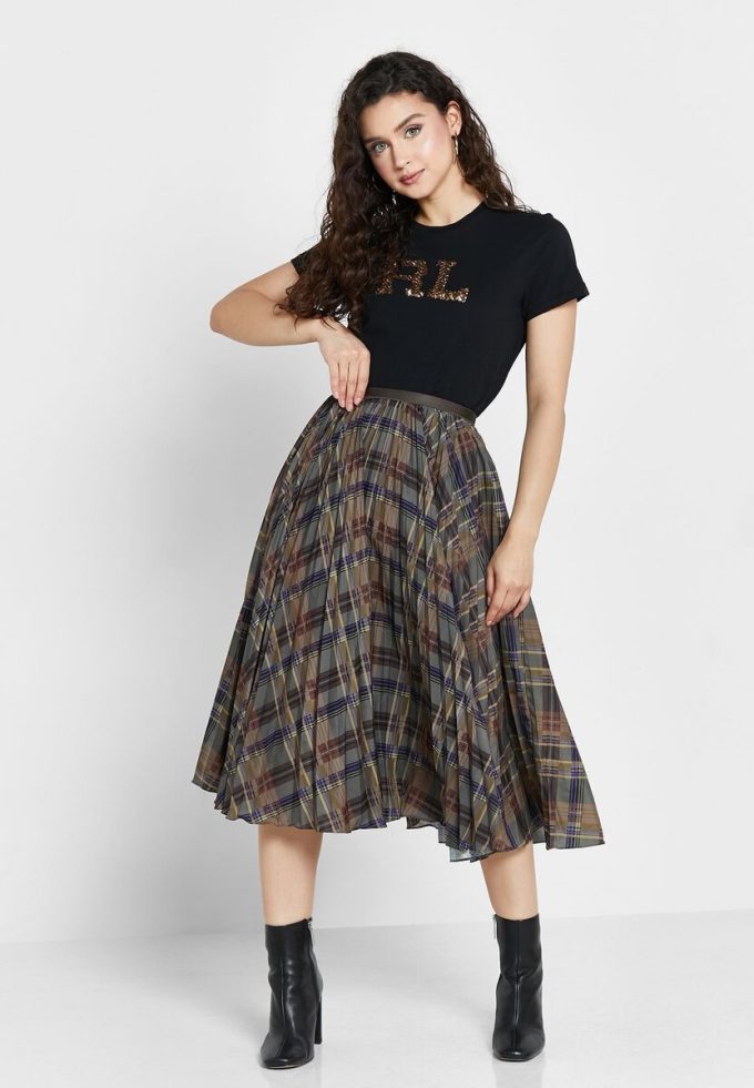 Jupes plissées taille haute multicolores Ralph Lauren pour femmes