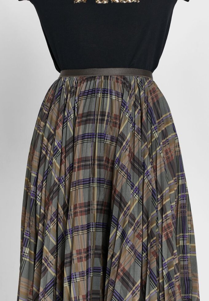 Jupes plissées taille haute multicolores Ralph Lauren pour femmes